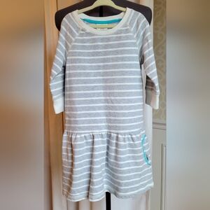 Crazy 8 - Girls 5-6 - striped sweatshirt dress